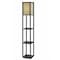 Homeroots Floor Lamp with Black Wood Finish Storage Shelves 372524 - alternate 7